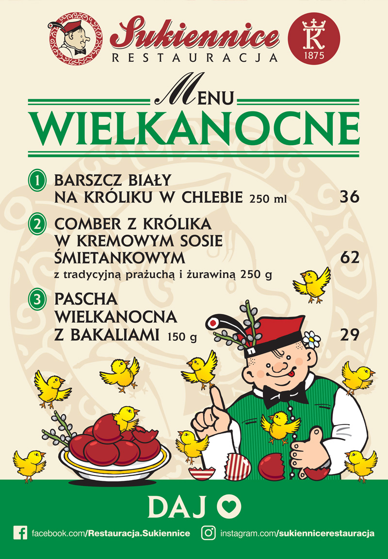 MENU WIELKANOCNE